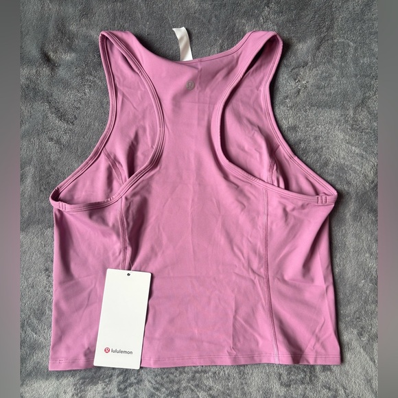 Lululemon Nulux Racerback Cropped Run Tank Velvet Dust - Size 12 - Picture 2 of 4